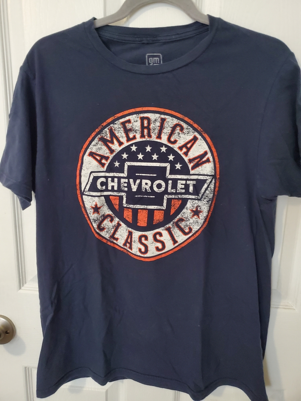 Navy T‑Shirt with Red and White Chevrolet Emblem